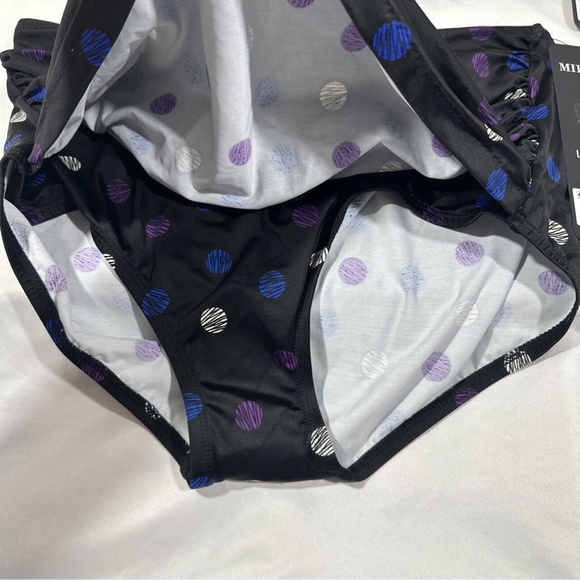 NWT Miraclesuit [ 38DD ] Spotted Surplice Bra Top + [‎ 14 ] Norma Jean Bottom - Picture 6 of 16